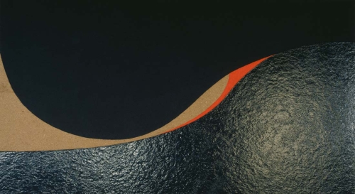 Hump of sea - 2003 - acrilico e vinilica su cellotex - cm 60x120