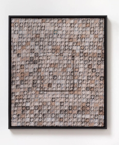 Mosaic3 - frottage su carta su cellotex - cm 70x60 - 2018